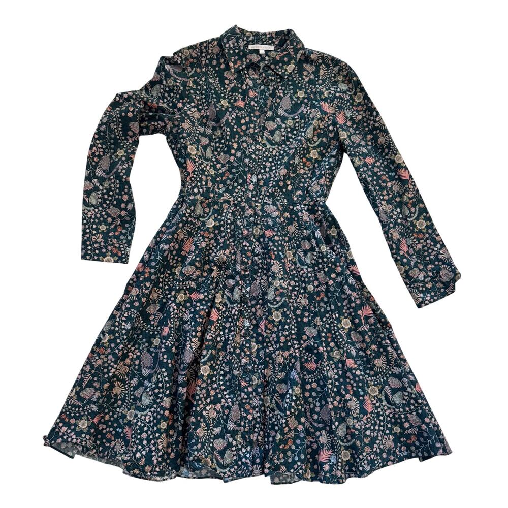 Antonio Melanie Liberty London Meadow Full Button Down Shirt Dress Women's 6